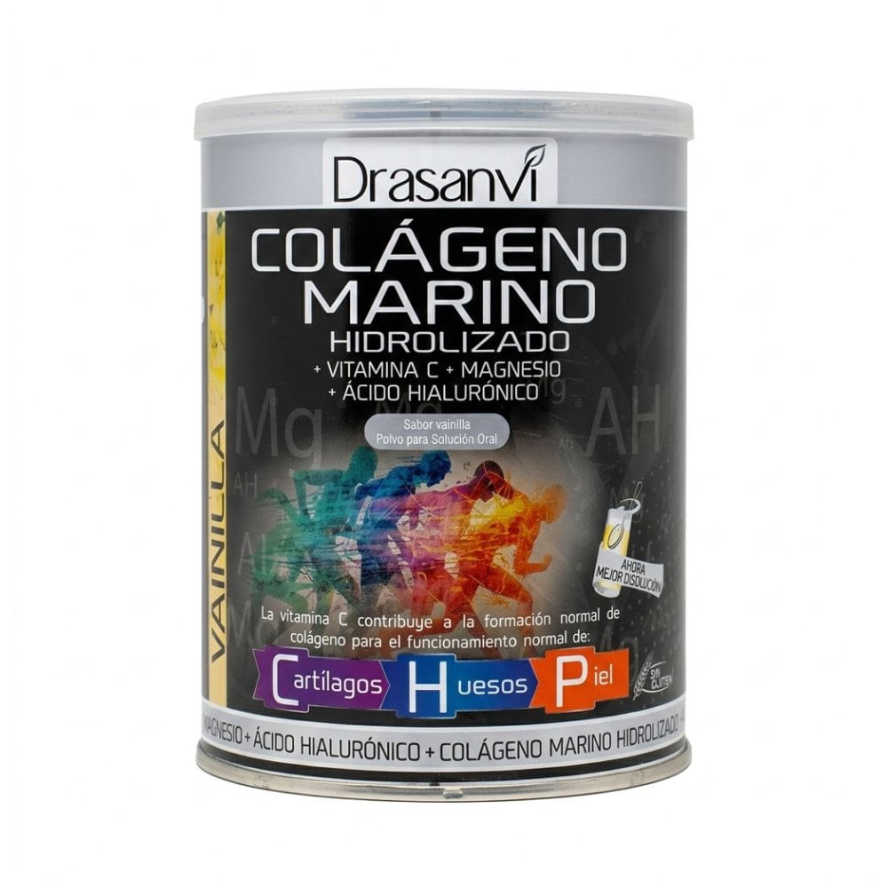 Drasanvi Colágeno Marino Magnesio Sabor Vainilla - Lata 300 g