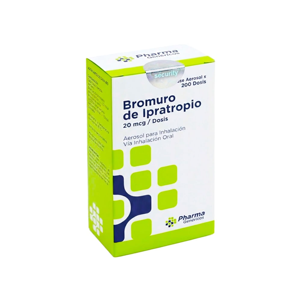Bromuro de Ipratropio 20 mcg/dss PH Aerosol para Inhalación - Frasco 200 dss