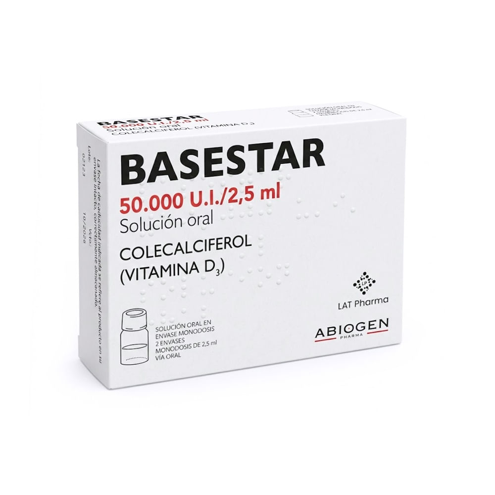 Basestar 50 000 UI/2.5 ml Solución Oral - Caja 2 und