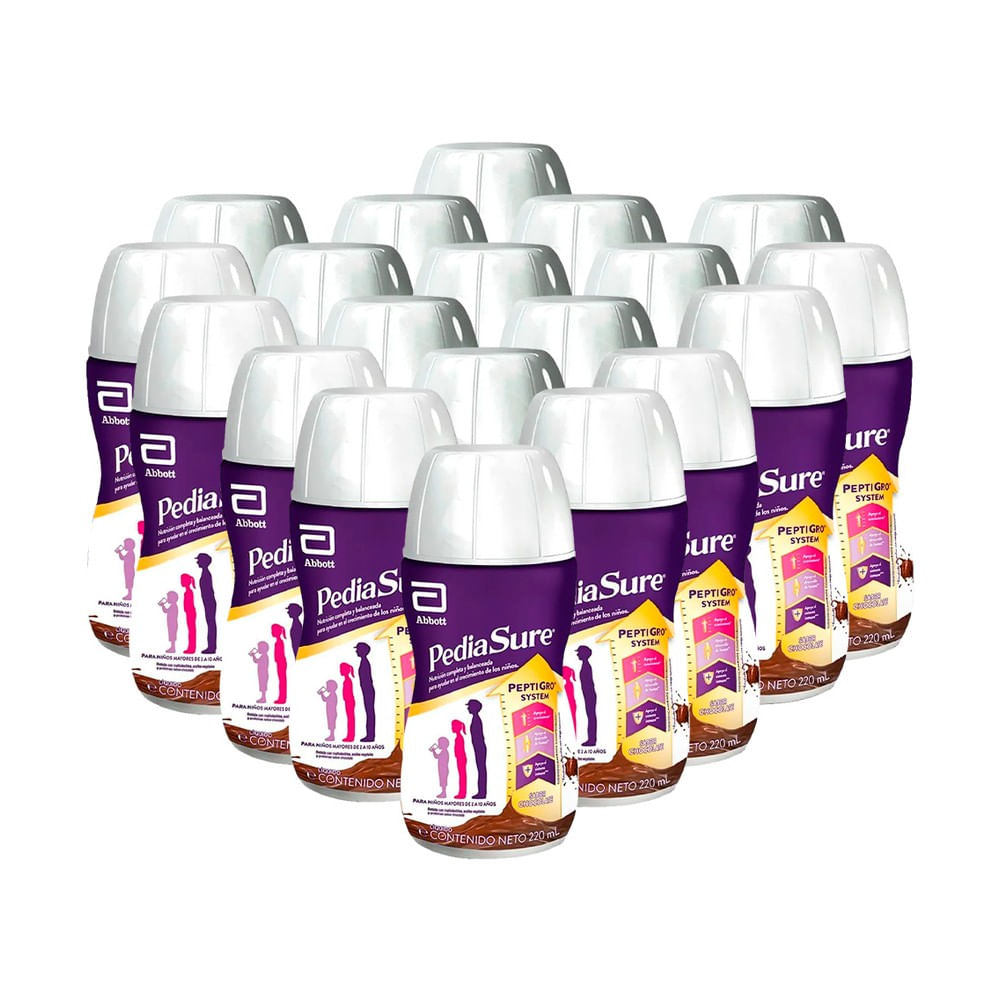 Pack x 20 Pediasure Bebible Sabor Chocolate 220 ml c/u