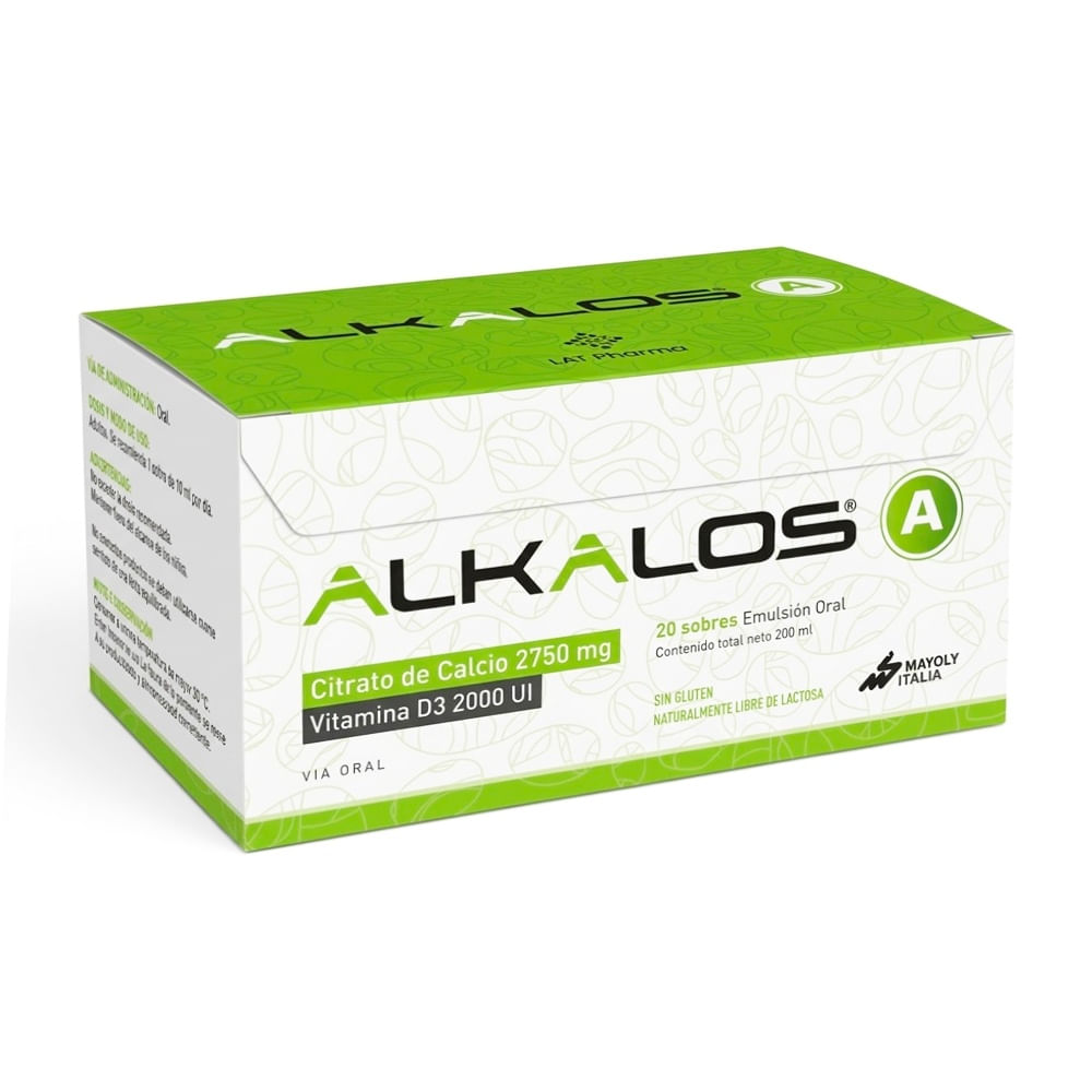 Alkalos A 2 750 mg + 2 000 UI Emulsión Oral Sobres - Caja 20 und