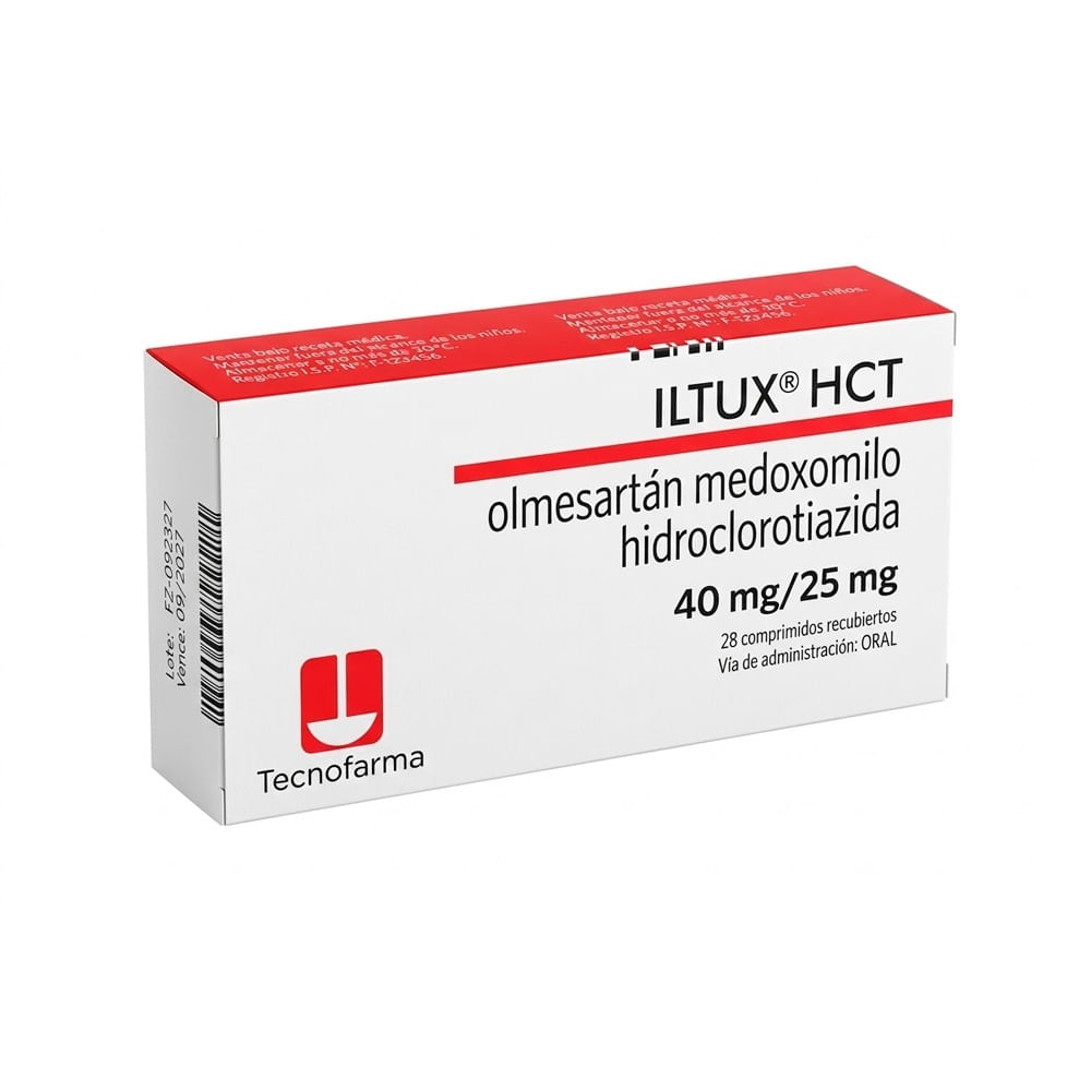 Iltux HCT 40 mg + 25 mg Comprimidos Recubiertos - Caja 28 und