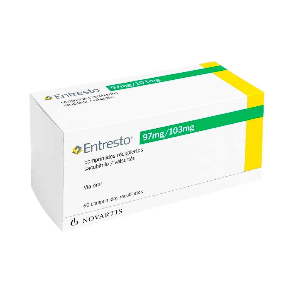 Entresto 97 mg + 103 mg Comprimidos Recubiertos - Caja 60 und
