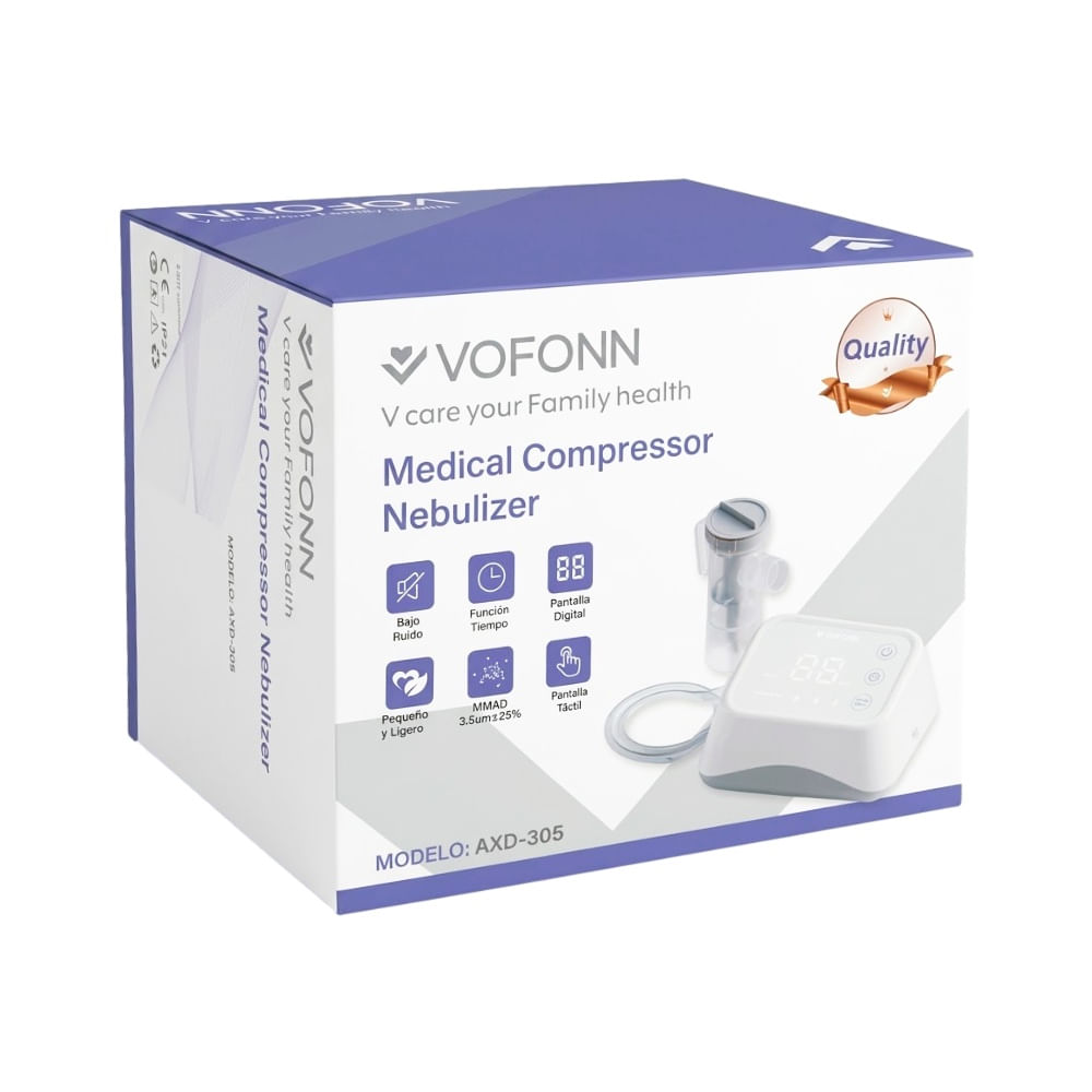 Vofonn Nebulizador Portátil AXD 305 - Caja 1 kit