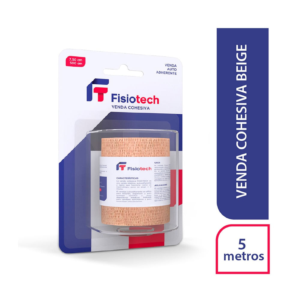 Fisiotech Venda Cohesiva (7.50 x 500 cm) Beige - Blíster 1 und