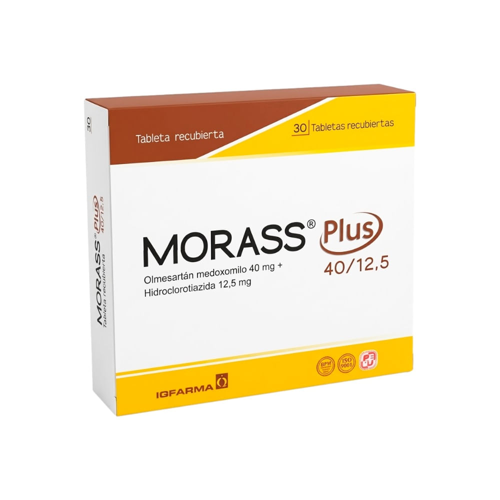 Morass Plus 40 mg + 12.5 mg Tabletas Recubiertas - Caja 30 und