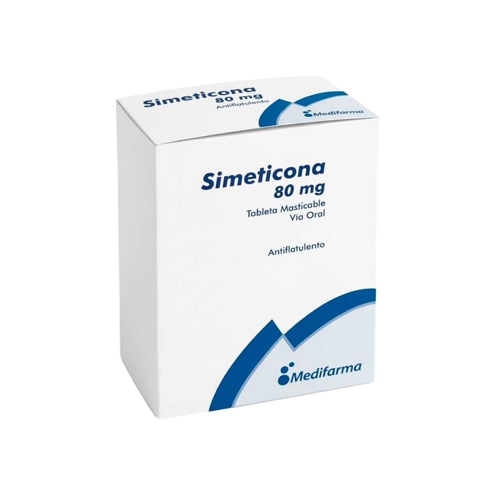 Simeticona 80 mg MF Tabletas Masticables - Blíster 10 und