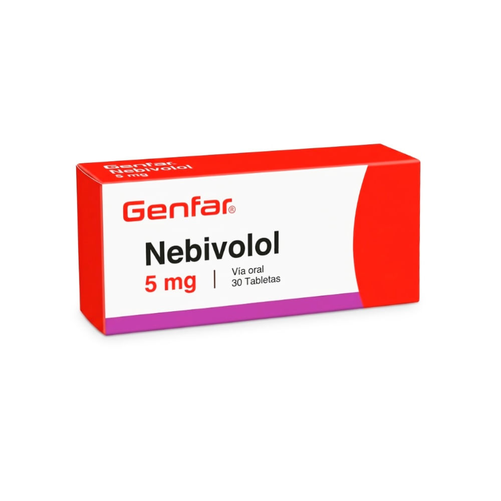 Nebivolol 5 mg GF Tabletas - Caja 30 und