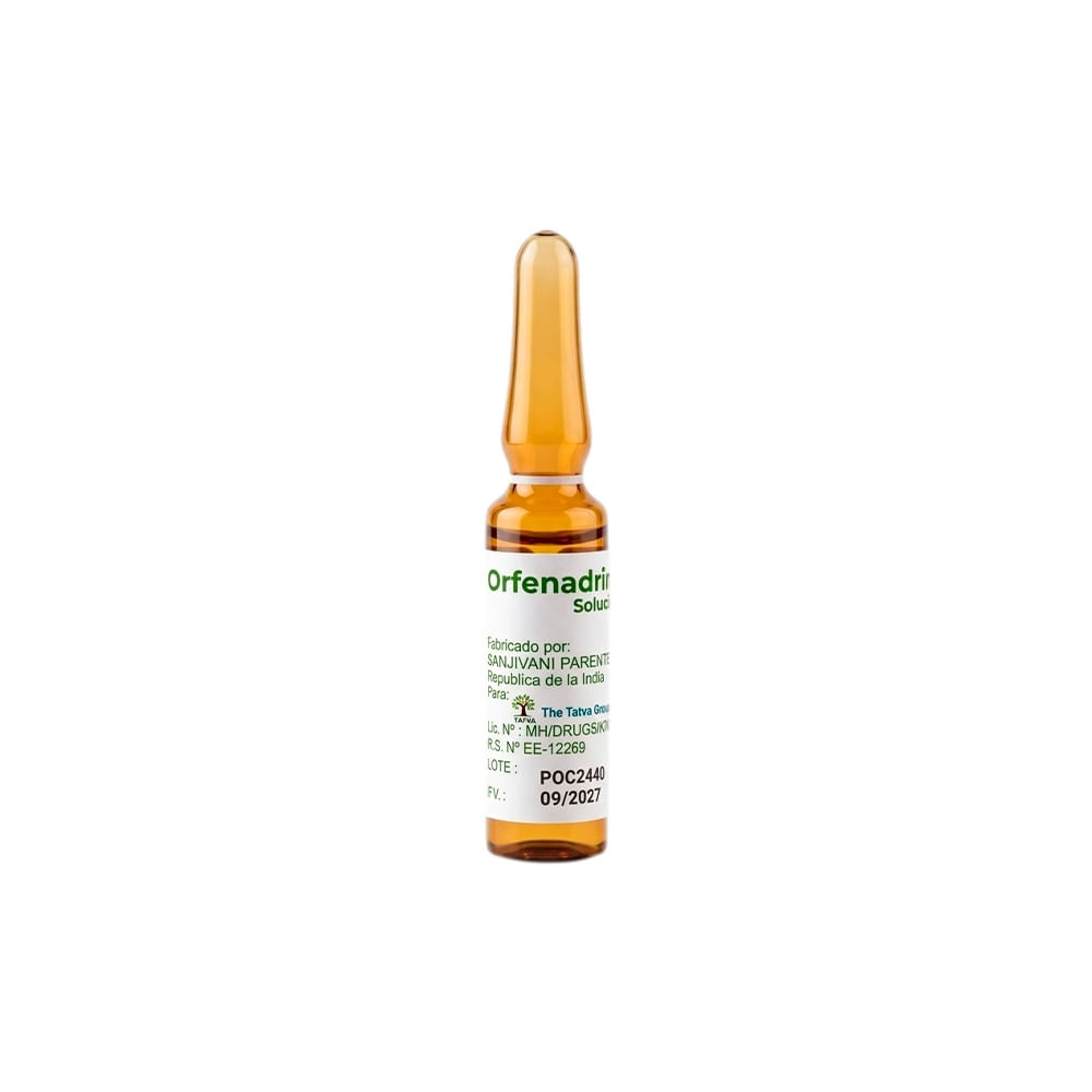 Orfenadrina Citrato 60 mg/2 ml TG Solución Inyectable - Ampolla 2 ml