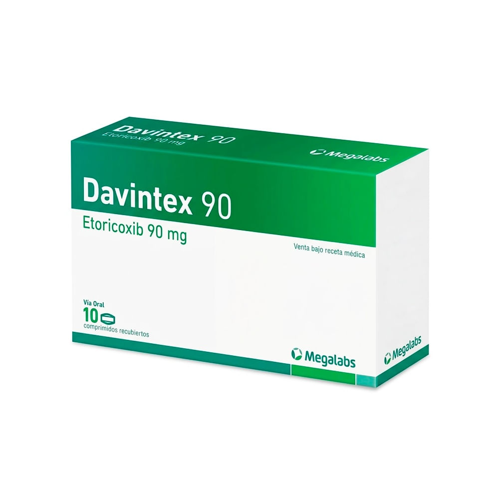 Davintex 90 mg Comprimidos Recubiertos - Caja 10 und