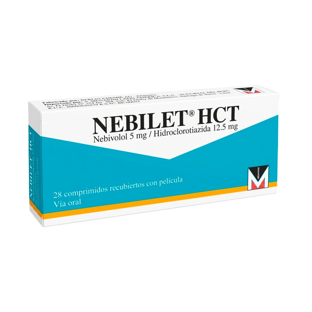 Nebilet HCT 5 mg + 12.5 mg Comprimidos Recubiertos - Caja 28 und