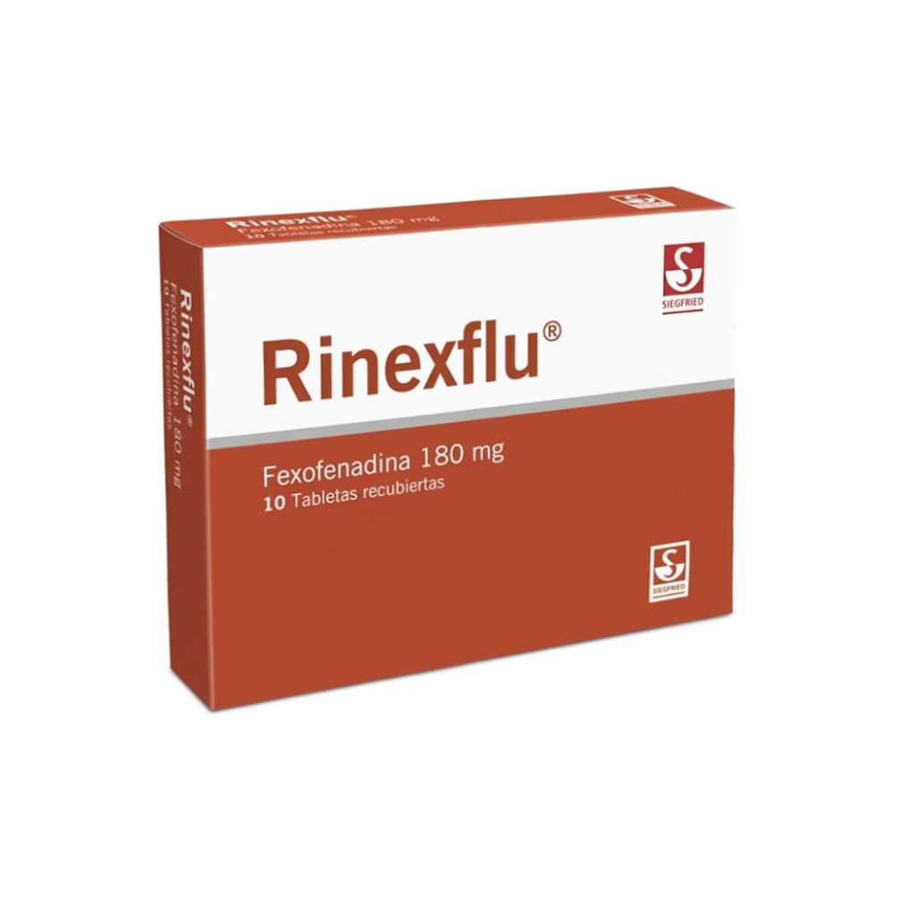 Rinexflu 180 mg Tabletas Recubiertas - Caja 10 und