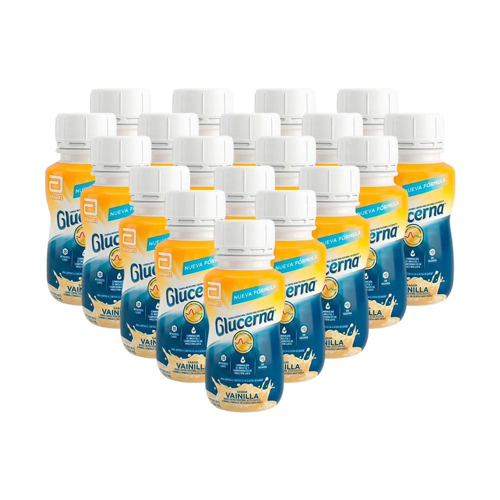 Pack x 20 Glucerna Bebible Sabor Vainilla 220 ml c/u