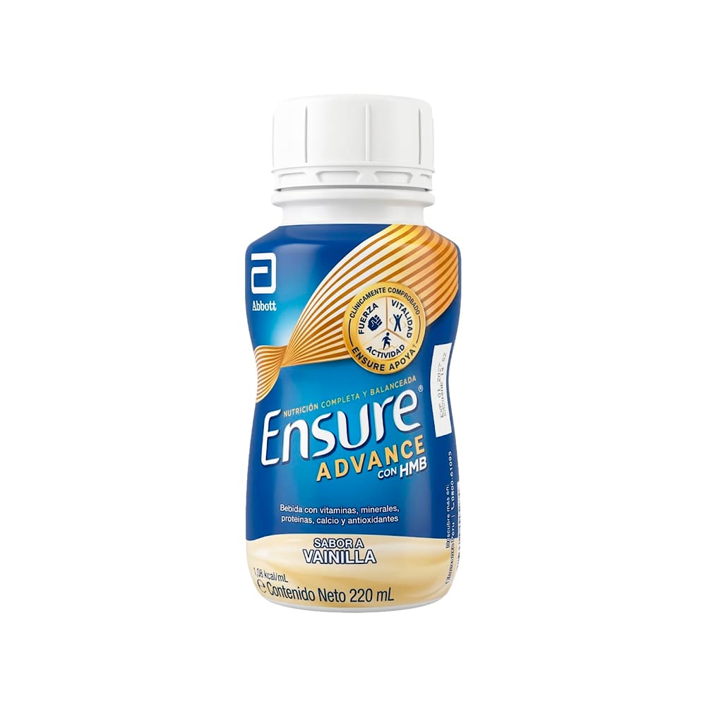 Ensure Advance con HMB Bebible Sabor Vainilla - Frasco 220 ml