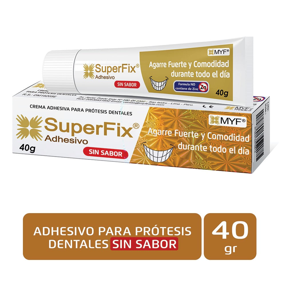 MYF SuperFix Crema Adhesiva para Prótesis - Tubo 40 g