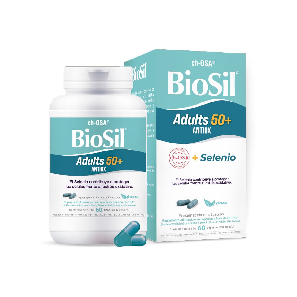 BioSil Adults 50+ Cápsulas - Frasco 60 und