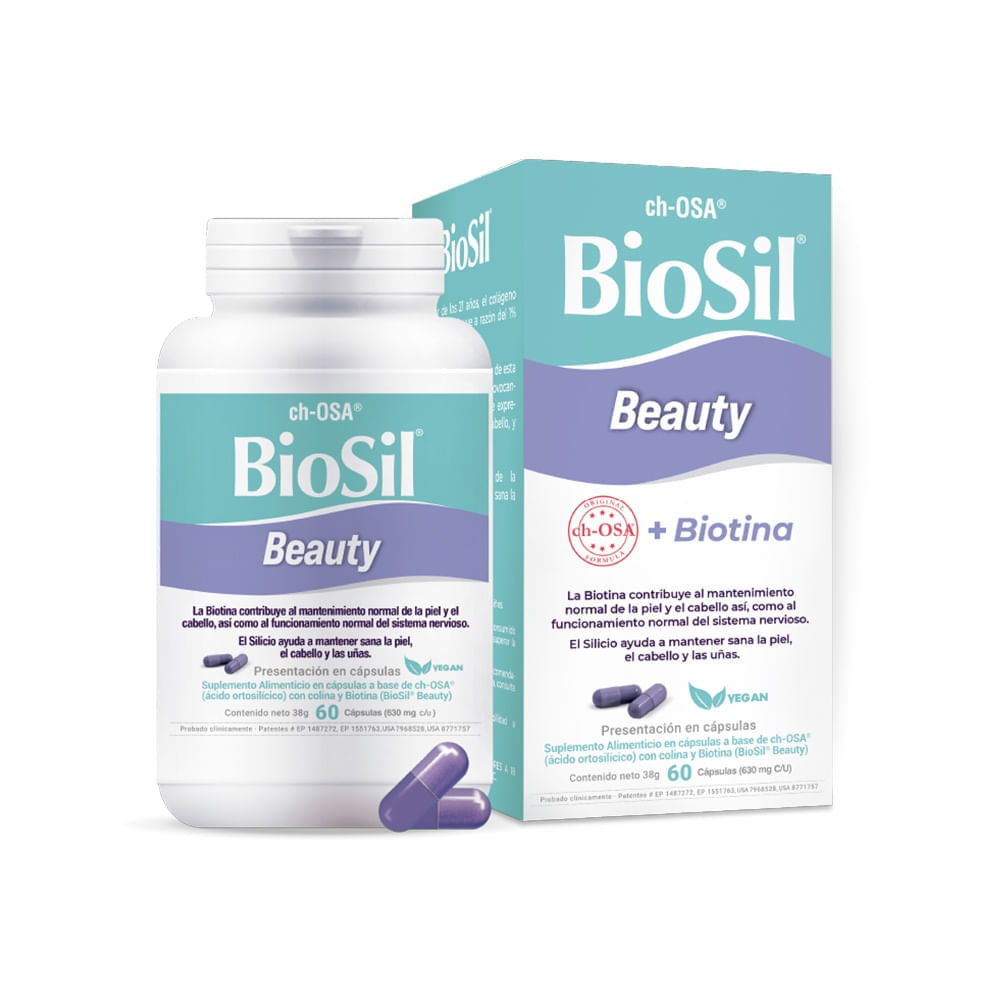 BioSil Beauty Cápsulas - Frasco 60 und