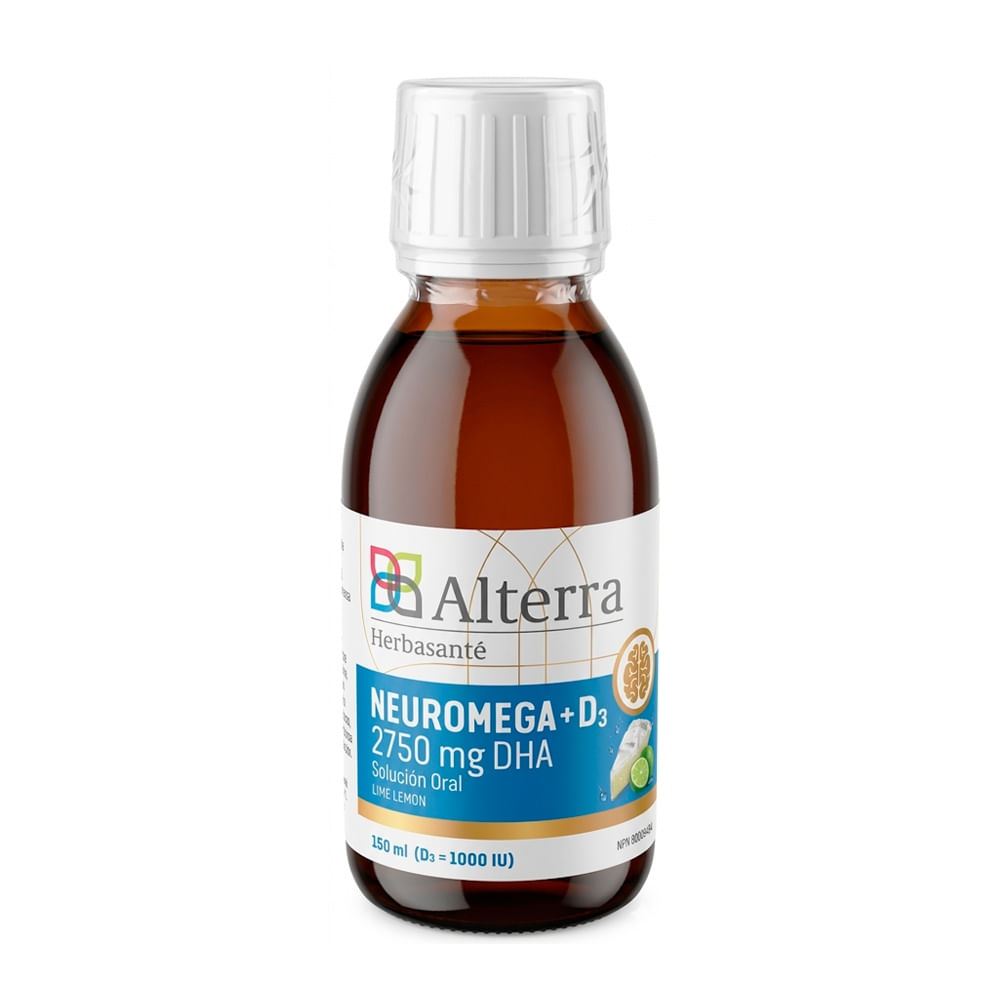 Neuromega + D3 2750 mg Solución Oral Sabor Limón - Frasco 150 ml
