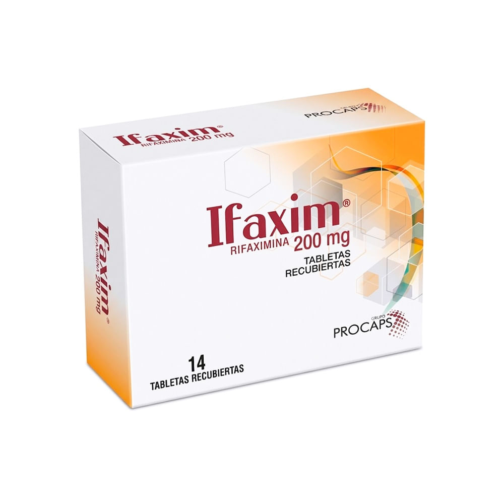 Ifaxim 200 mg Tabletas Recubiertas - Caja 14 und