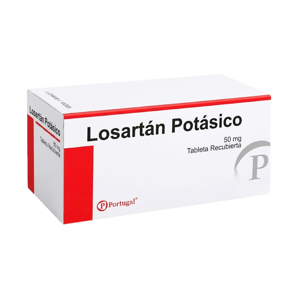 Losartán Potásico 50 mg PT Tabletas Recubiertas - Blíster 10 und