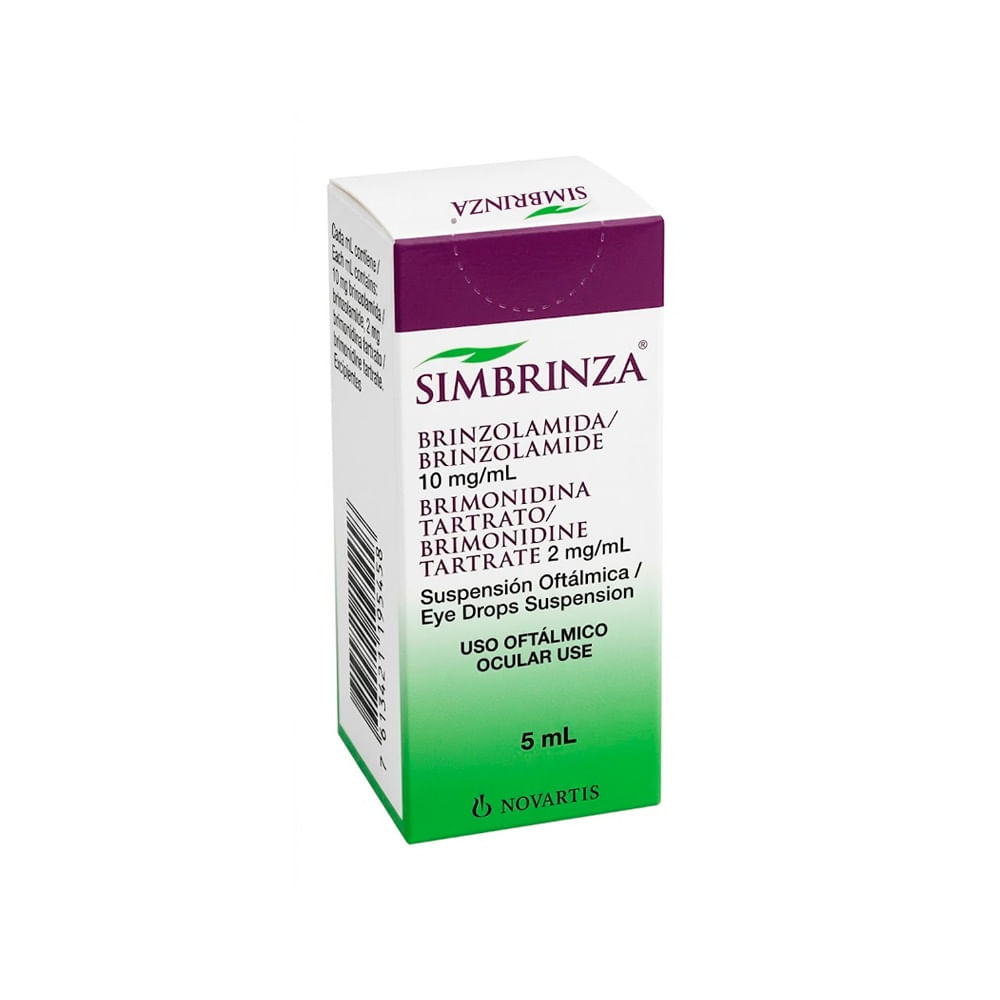 Simbrinza 10 mg + 2 mg/ml Suspensión Oftálmica - Frasco 5 ml