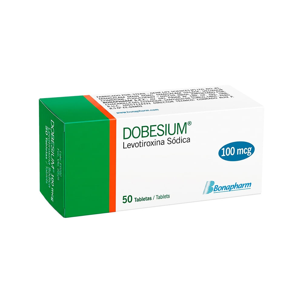 Dobesium 100 mcg Tabletas - Caja 50 und