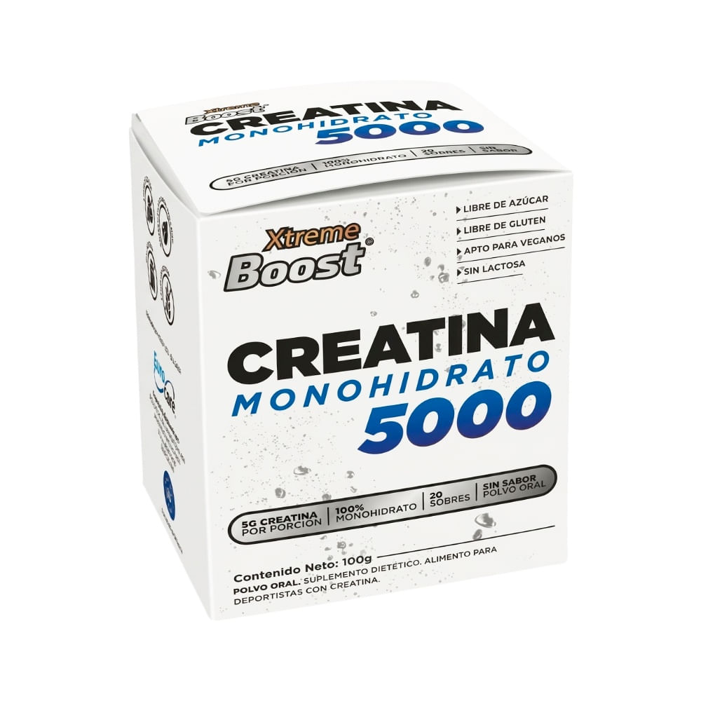 Xtreme Boost Creatina Monohidrato 5000 Sobres - Caja 20 und