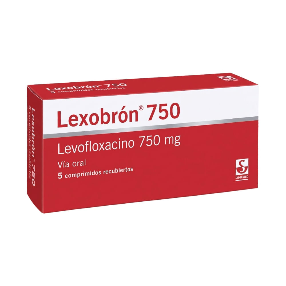Lexobrón 750 mg Comprimidos Recubiertos - Caja 5 und