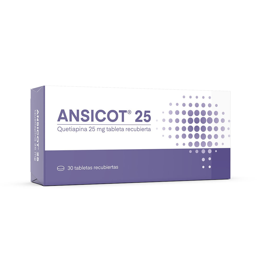 Ansicot 25 mg Tabletas Recubiertas - Caja 30 und