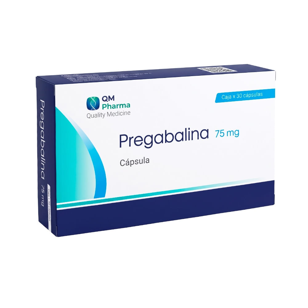 Pregabalina 75 mg QM Cápsulas - Caja 30 und