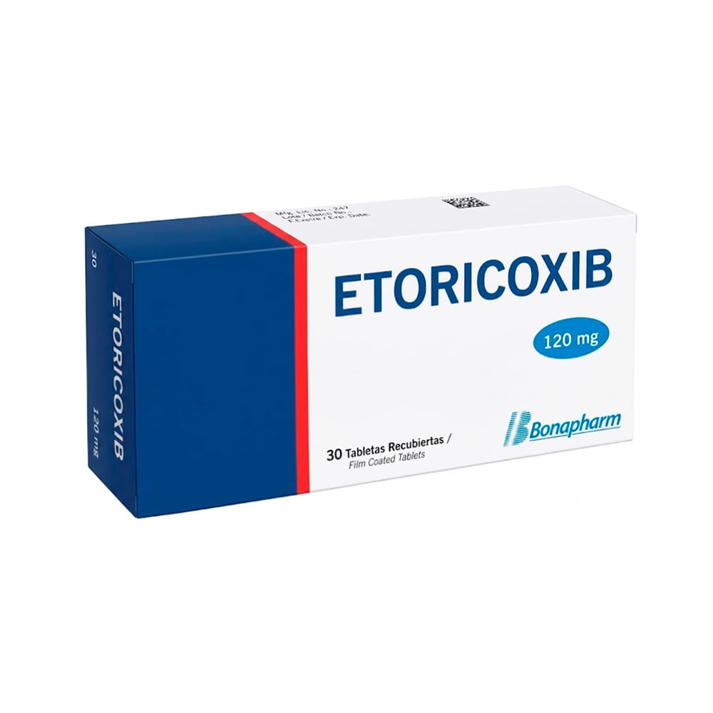Etoricoxib 120 mg BP Tabletas Recubiertas - Caja 30 und
