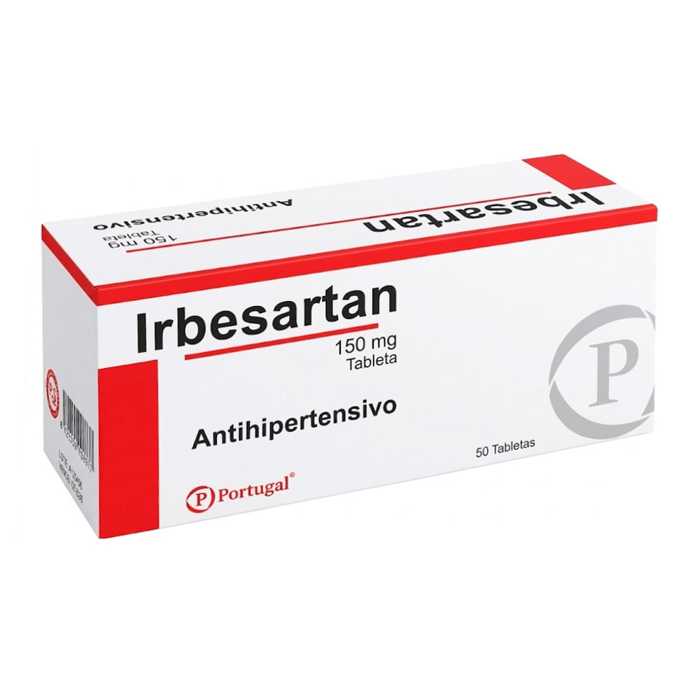 Irbesartan 150 mg PT Tabletas - Caja 50 und