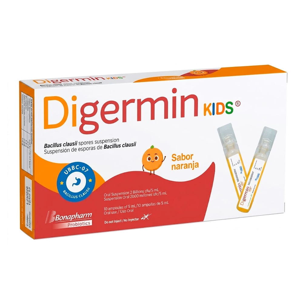 Digermin Kids 2000 millones UFC/5 ml Suspensión Oral Ampollas - Caja 10 und