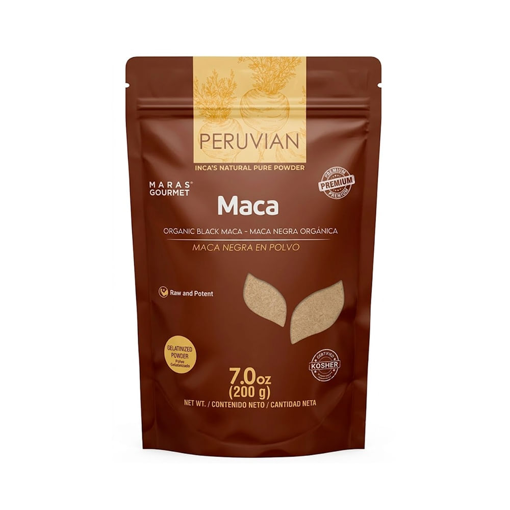 Peruvian Maca Negra en Polvo - Bolsa 200 g