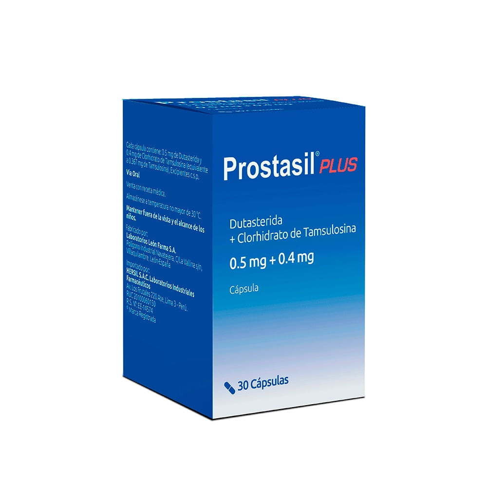 Prostasil Plus 0.5 mg + 0.4 mg Cápsulas - Frasco 30 und